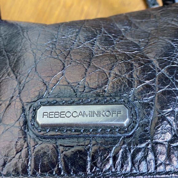 REBECCA MINKOFF Textured Leather Satchel Bag - Picture 3 of 4